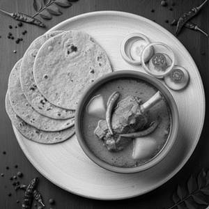 Mutton Mangshor Jhol With Roti