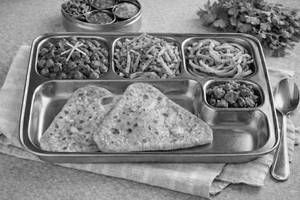 Pindi Chole Aloo Bhujiya Signature Paratha Thali
