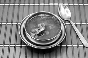 Mutton Ezhumbu Soup