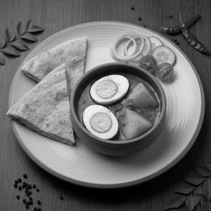 Dimer Jhol Combo With Tikona Paratha