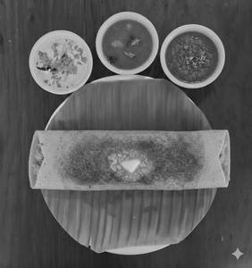 Ghee Podi Onion Masala Dosa