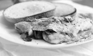 Mushroom Bread Omelette