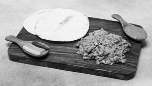 Peri-peri Chicken Shawarma On Plate