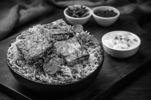 Paneer Tikka Biryani With Boondi Raita