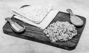 Rumali Mexican Chicken Shawarma On Plate