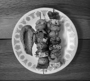 Paneer mushroom tikka