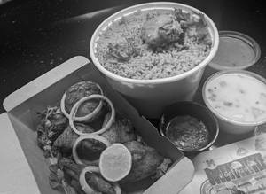Chicken Biryani Large With Chicken Kabab