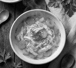 Clear chicken soups