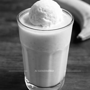 Banana shake with icecream