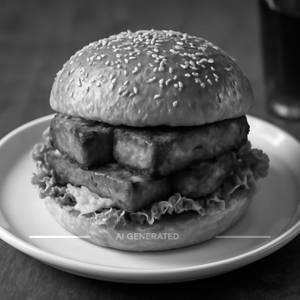Paneer tikka burger