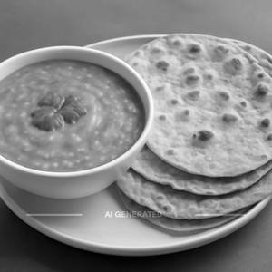 Dal Fry + 4 Tawa Roti