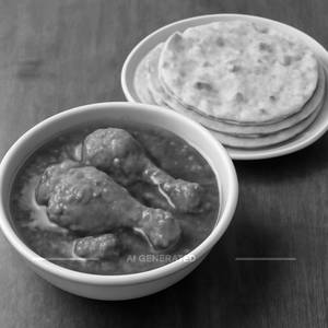 Chicken  Curry + 4 Phulka