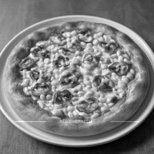 Mushroom corn pizza