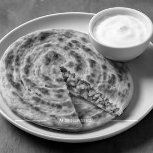 Stuffed Paratha With Curd