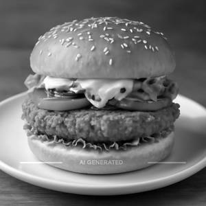 Crispy chicken burger