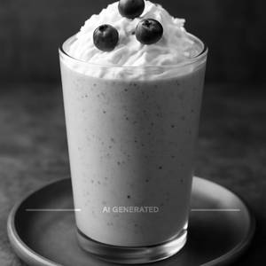 Blueberry milk shake