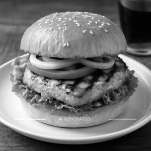 Grilled chicken burger