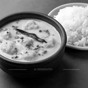 Kadhi With Chawal