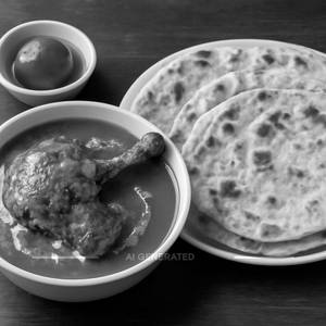 BHATTI CHICKEN(QUARTER)+4 BUTTER ROTI+1 PCS GULAB JAMUN