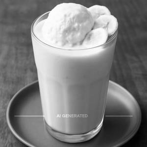 Banana Milkshake with Ice Cream 
