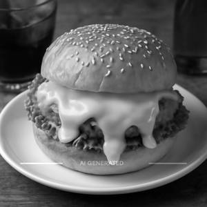 Oozy Cheesy Chicken Burger