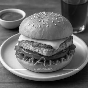 Paneer With Cheese Burger