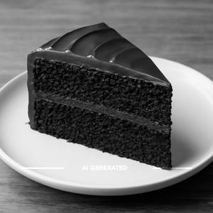 Eggless Dark Chocolate Cake