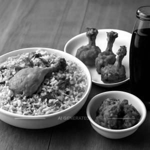 Chicken Dum Biryani + Chicken Lollipop (3 Pcs)+250 ml soft drink