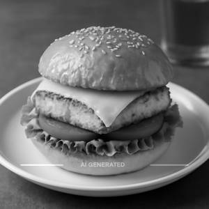 Cheese paneer burger