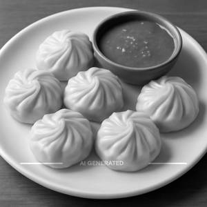 Veg Steamed Momos (6 Pcs)
