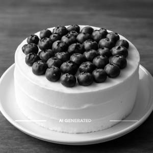 Eggless Blueberry Cake