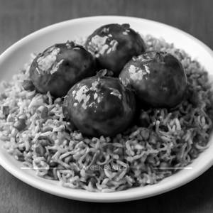 Egg Manchurian Fried Rice