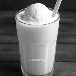 Vanilla Milkshake with Ice Cream