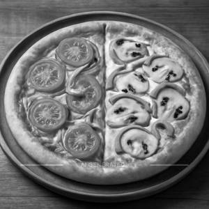 Half And Half Pizza