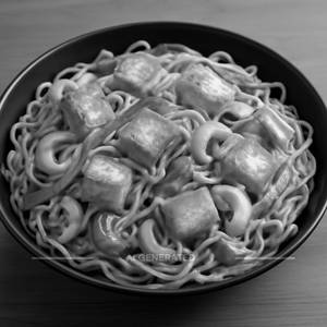 Veg paneer cashew noodles