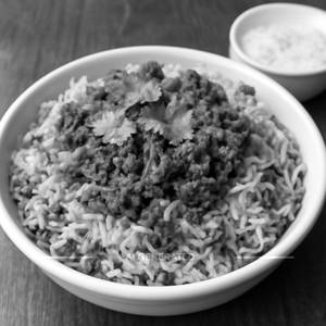 Mutton keema biryani