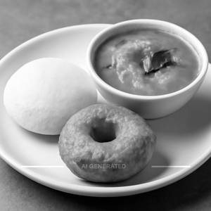 Single Idly & Single Vada Sambar