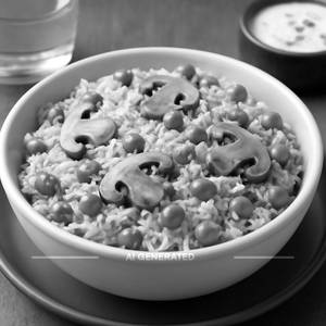 Mushroom Peas Pulao