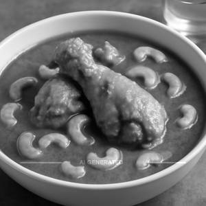 Cashewnut chicken curry bones