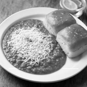 Cheese pav bhaji