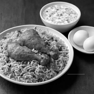 Chicken Biryani With Eggs [Full]