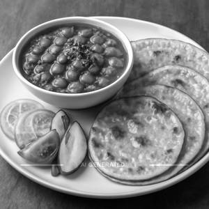 Chana Masala + 4 Butter Twa Roti