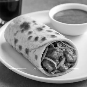 Chat pati chaap roll half