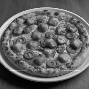 Spicy paneer pizza
