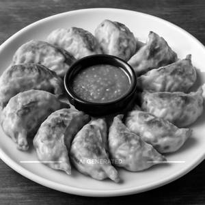Chicken pan fried momos                                              