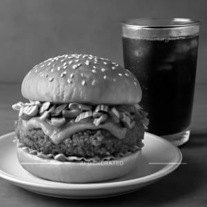 Chicken Burger+popcorn+drink