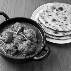 Chicken Kadai + 4 Tandoori roti