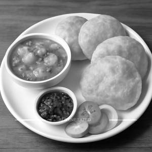 Poori Bhaji With Achar