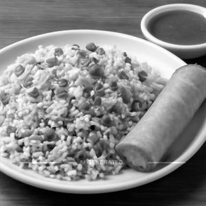 Veg manchuriangravy + fried rice + spring roll