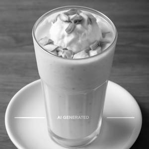 Badam Milkshake With Ice Cream
